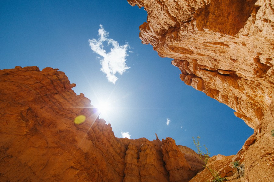 formação, geologia, rochas, rochoso, paredes, céu, ninguém, paisagem, natureza, canyon, céu azul,