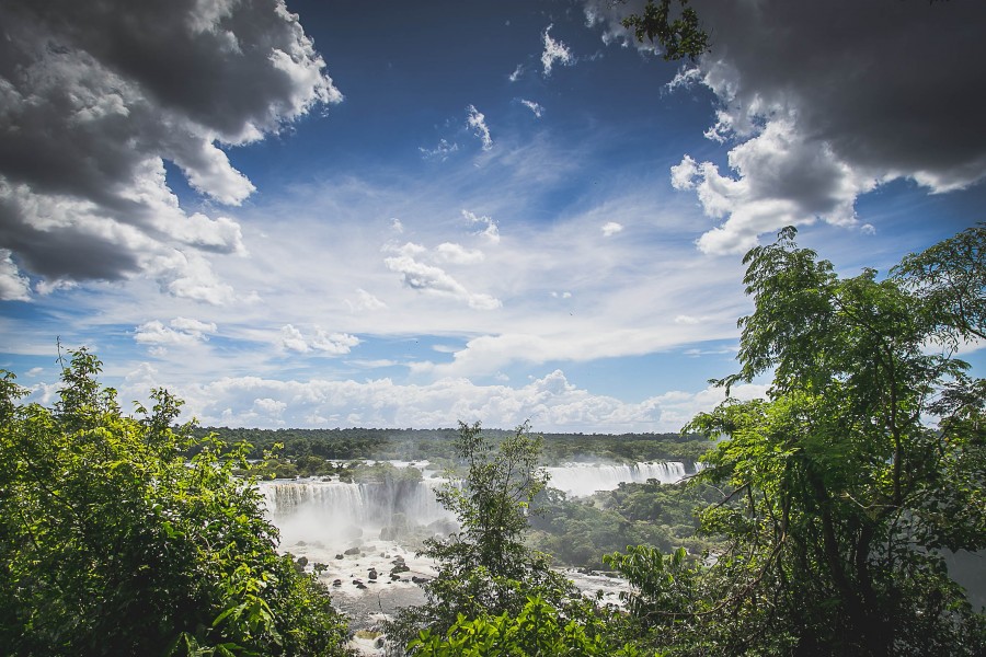 cachoeira, cachoeira, cai, iguazu, paisagem, maravilha, argentina, brasil, américa, américa do sul, ninguém, dia,
