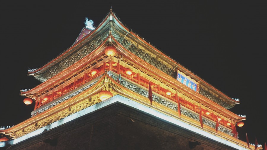 japão, asia, asian, arquitetura, nobody, templo, noite, iluminado,