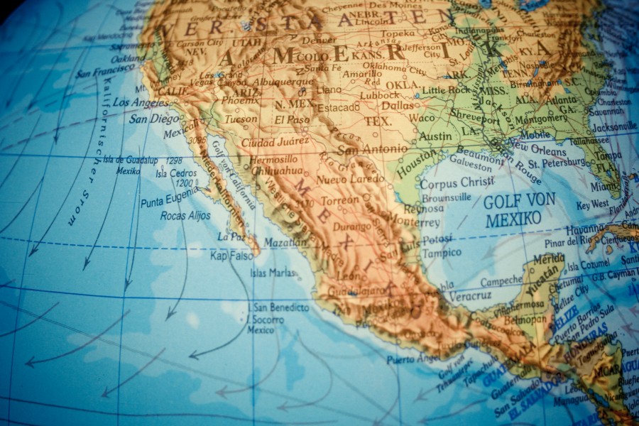 mapa, globo, américa do norte, américa,