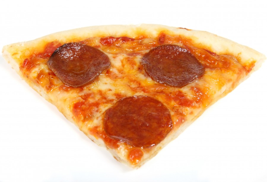 pizza, refeições, fundo branco, fatia, porção,