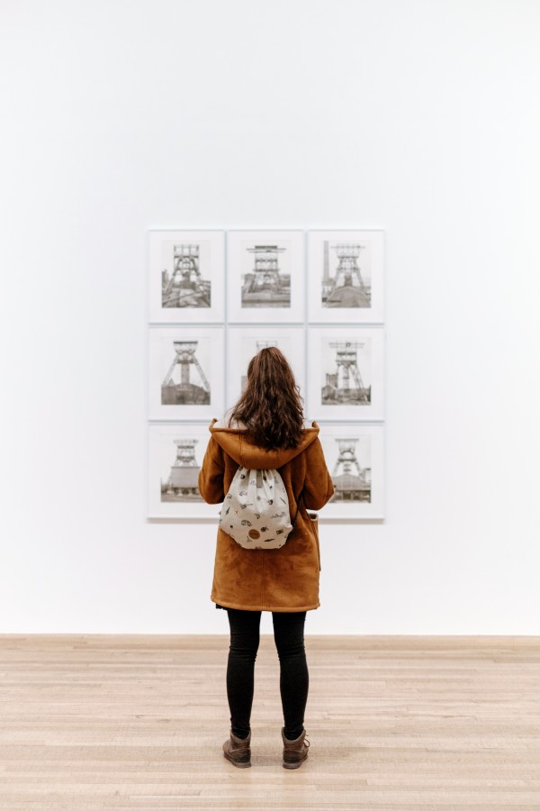 uma pessoa, pessoas, mulher, museu, olhar, arte, quadro, observe, quadro, galeria,
