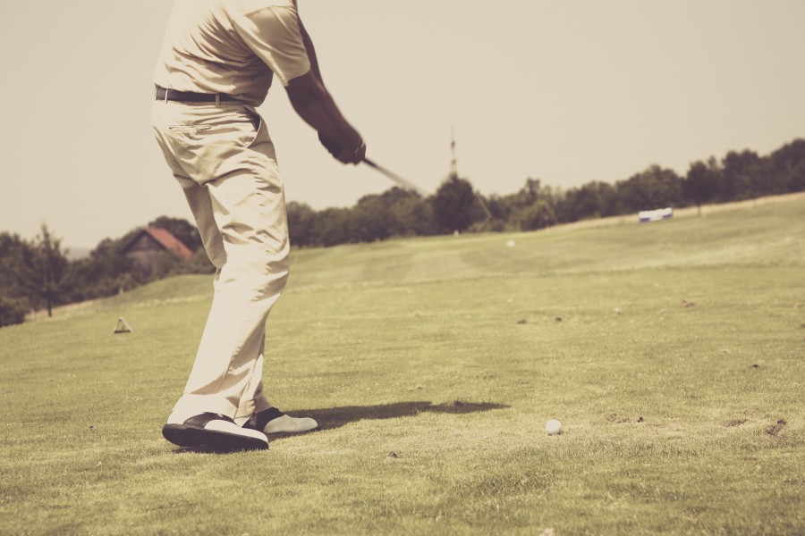 uma pessoa, people, man, adult, golf, golpe, exterior, concept, presicion,