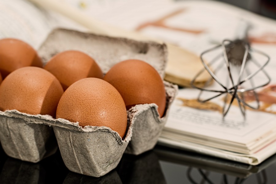 ovo, ovos, cru, ingrediente, whisk, utensílio,