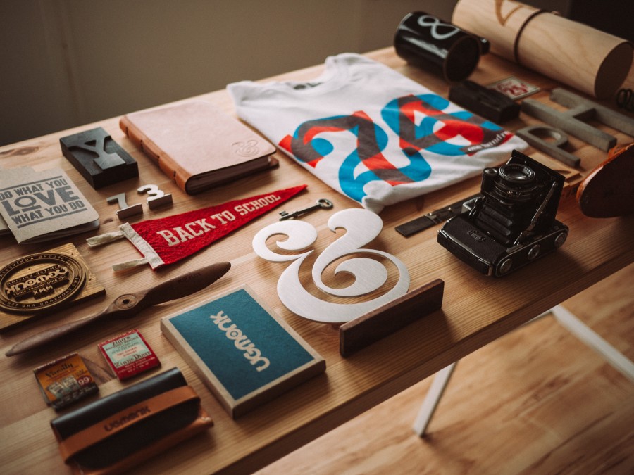 mesa, vintage, câmera, câmera,