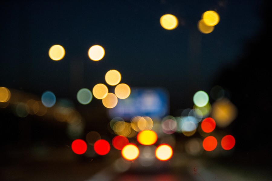 luzes, borrão, noite, plano de fundo, plano de fundo, ninguém, wallpapers hd, wallpapers 4k