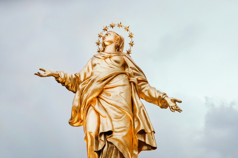 milão, itália, estátua, dourado, madunina, domo, europa, arte, coroa,