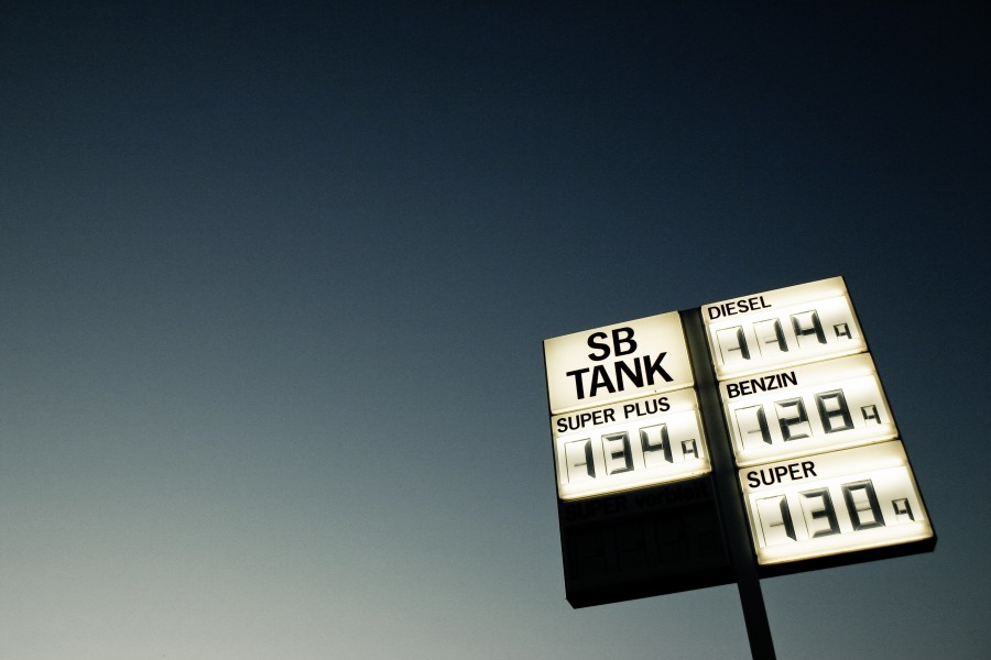 Cartaz, estação de serviço, posto de gasolina, combustível, preço,