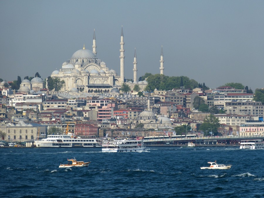 Istambul, Turquia, distrito, famoso, Sultanahmet, torre, viagens, vista, turco, Topkapi, noite, skyline, minarete, tradicional, Ásia, otomano, turista, arquitetura, panorama, pôr do sol, turismo, paisagem urbana, mesquita, urbano centro, cidade, azul, europa, paisagem