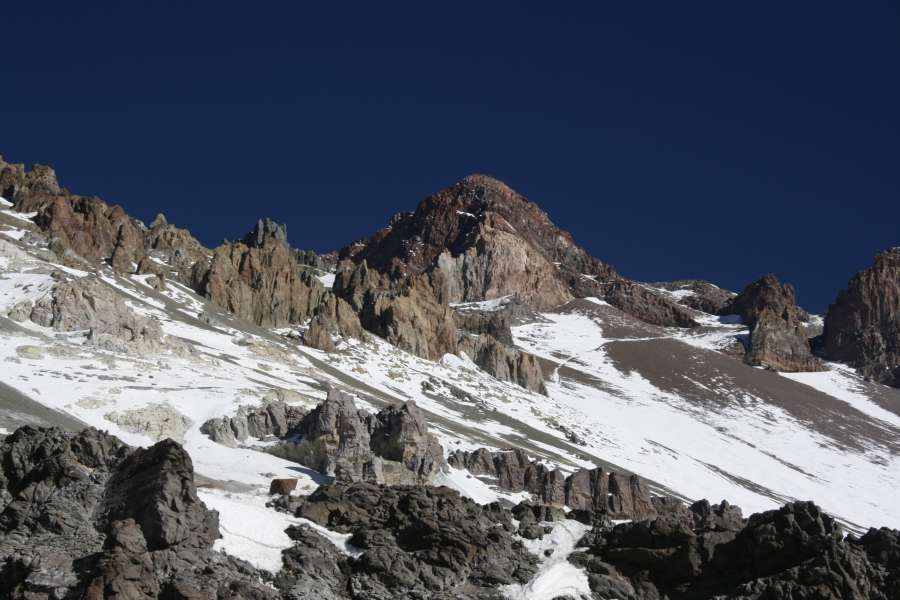 Mendoza, Argentina, montanha, neve, paisagem, nevado, Andes, dia, ninguém, céu azul,