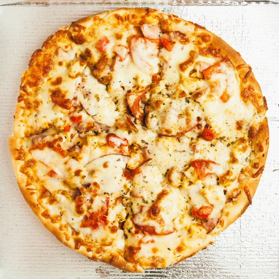 pizza, refeições, italiano, close-up, queijo, muzzarela,