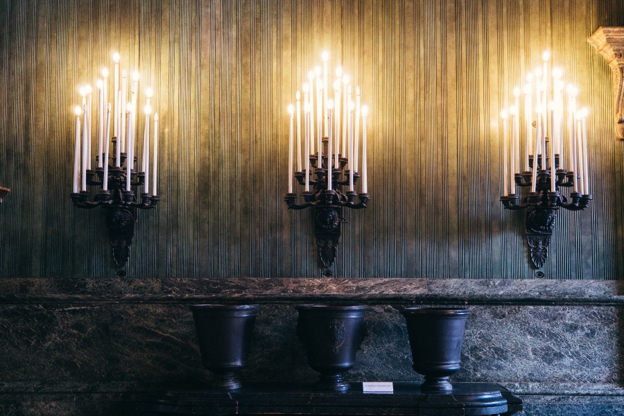 castiçal, vela, velas, iluminação, luz, calor, cera, ninguém, luz de velas,