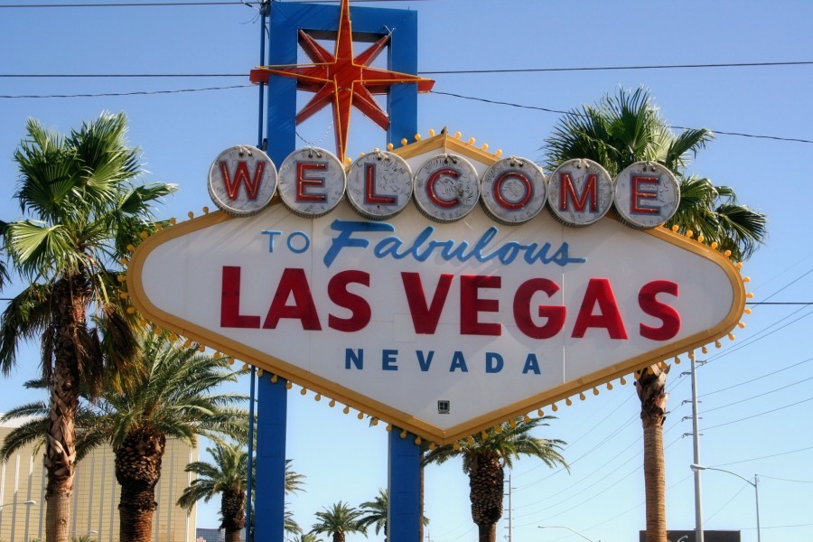 las vegas, eua, eua, queda de neve, cartaz, bem vindo, ninguém, sinal,