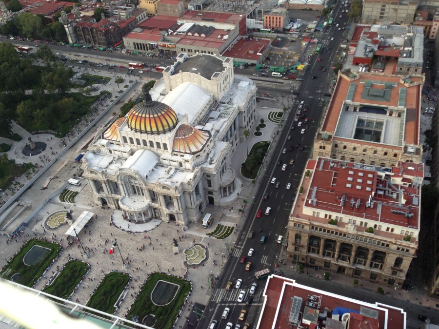 México, cidade méxico, méxico, DF, palácio federal, edifício público, exterior, dia, vista aérea, cidade, plaza de armas, Zocalo