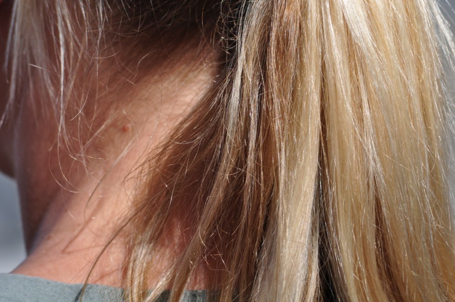 uma pessoa, mulher, jovem, cabelo, cabelo, vista traseira, loira, loira, dourada,