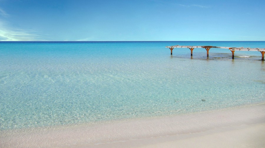 praia, costa, verão, caribe, mar, férias, transparente, idílica,