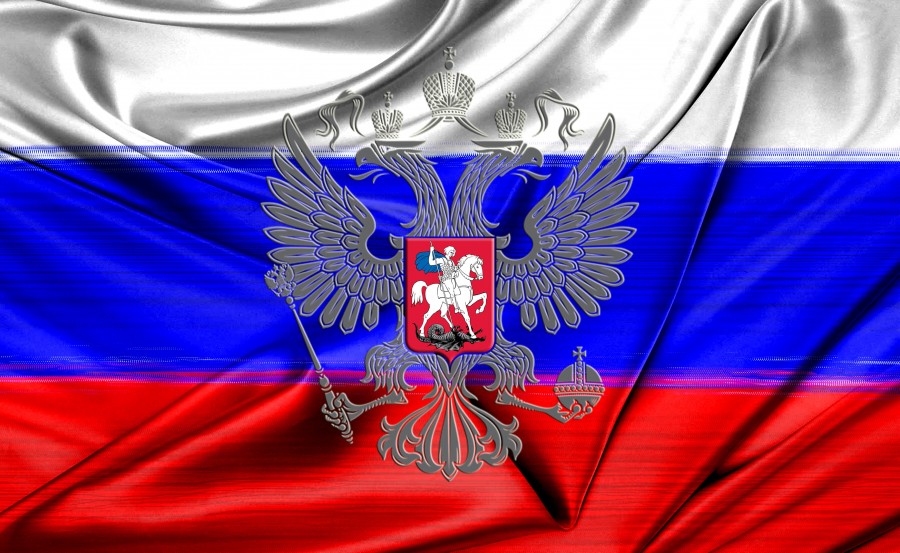 Bandeira, rússia, símbolo, close-up,