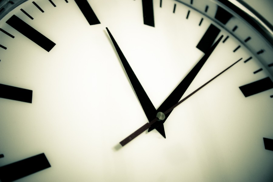 relógio, hora, hora, agulha,