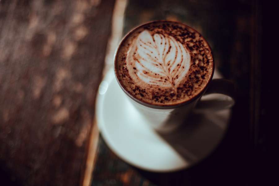 café, café da manhã, arte, flor, desenho, taça, folha,