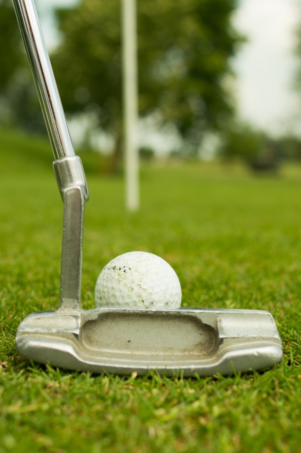 golfe, bola, vara, jogo, jogo, campo, acertar, equilíbrio, buraco, pontaria,