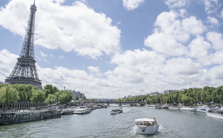 paris, rio, sena, frança, europa, paisagem, monumento, torre eiffel, bote, bote, vela, verão, bote,