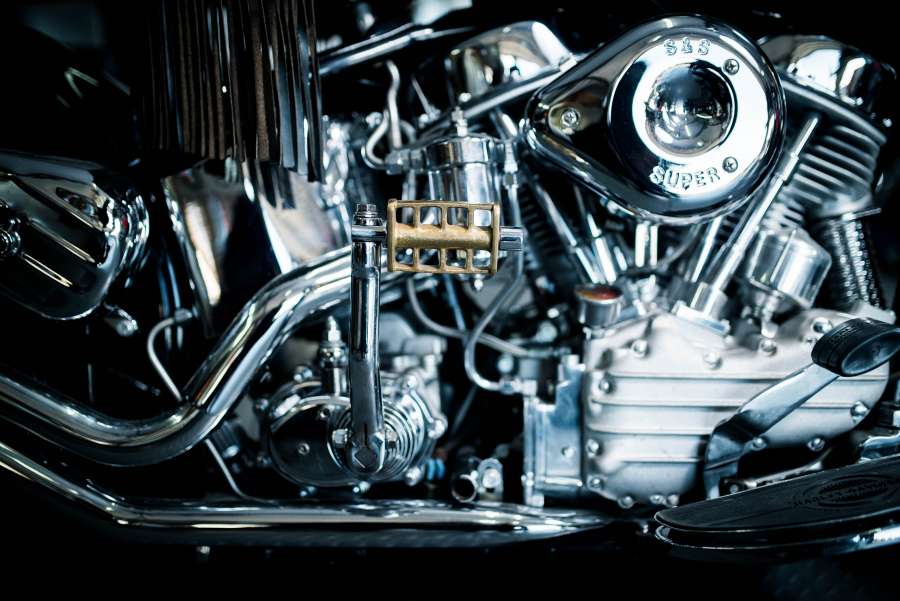 Motor da motocicleta motor, motocicleta, motocicleta, prata, engenharia, transporte, primeiro plano, cromo, poder, mecânica,