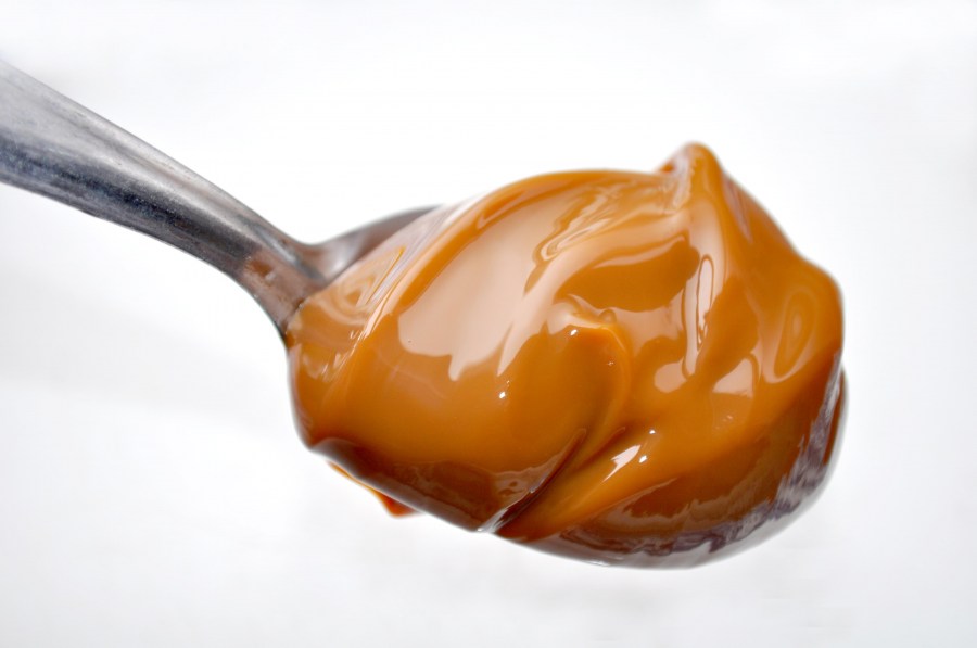 Dulce de Leche, Argentina, Fundo Branco, Doce, Sobremesa, Comida e Bebida, Caramelo, Doces, Colher