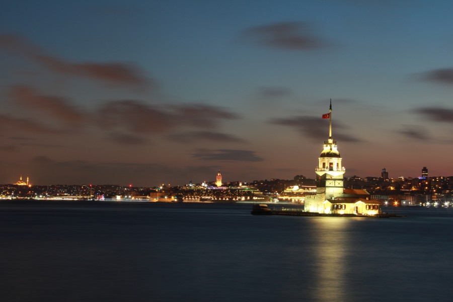 Istambul, Turquia, distrito, famoso, Sultanahmet, torre, viagens, vista, turco, Topkapi, noite, skyline, minarete, tradicional, Ásia, otomano, turista, arquitetura, panorama, pôr do sol, turismo, paisagem urbana, mesquita, urbano centro, cidade, azul, europa, paisagem