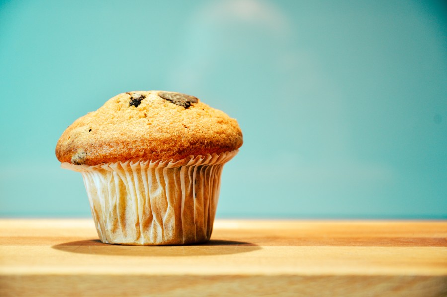 bun, café da manhã, refeições, lanche, muffin, doce,
