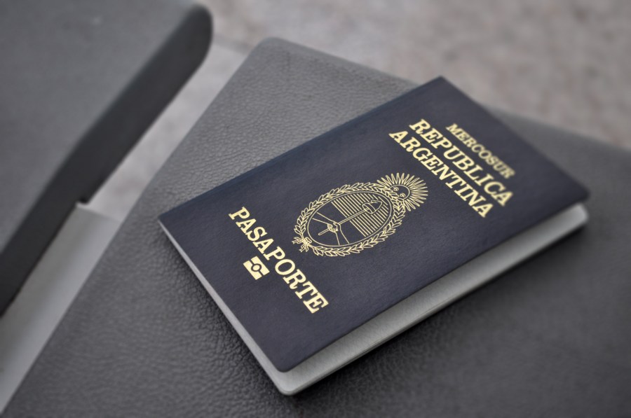 Aeroporto, Barcelona, Espanha, Passaporte, Argentina