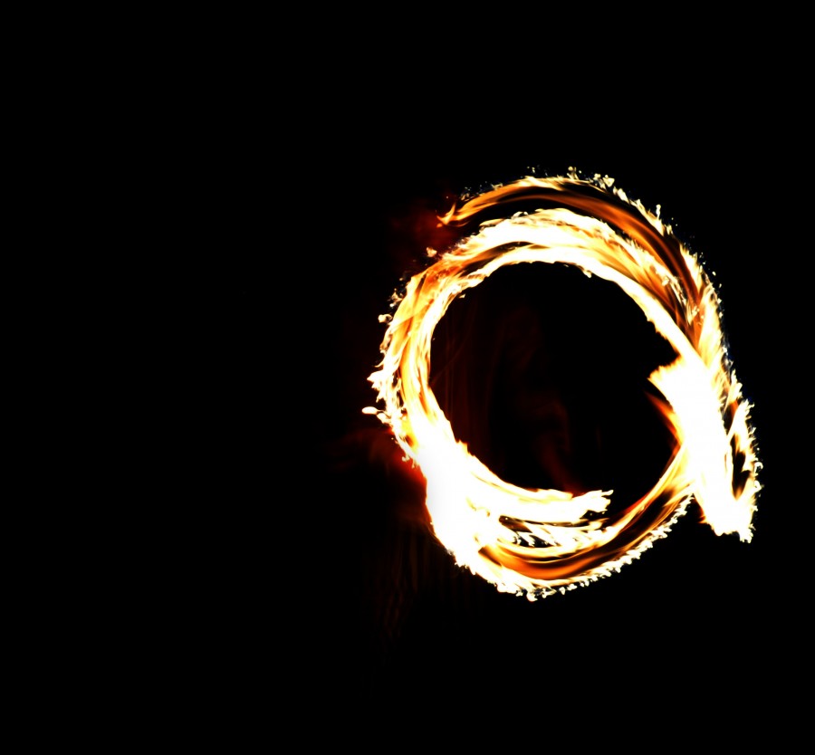 fogo, círculo, conceito, anel, aro, fundo preto, sumário, ninguém, redondo, luz, brilhante,