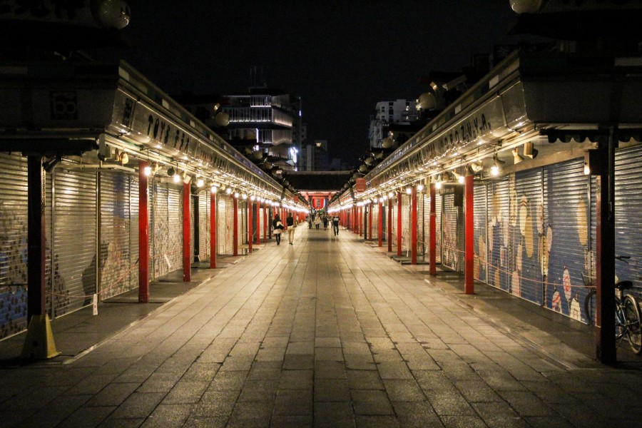 Japão, ásia, rua, iluminado, noite, noturna, cidade, urbano,