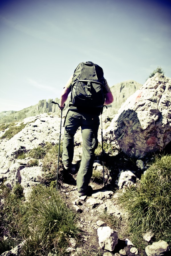 uma pessoa, pessoas, homem, esportes, escalada, escalada, montanha, exterior,