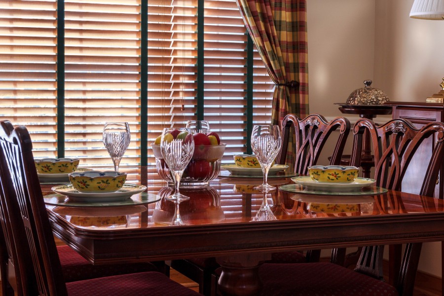 mesa, interior, sala de estar, sala de jantar, elegante, bebidas, ninguém, mesa servida, servido,
