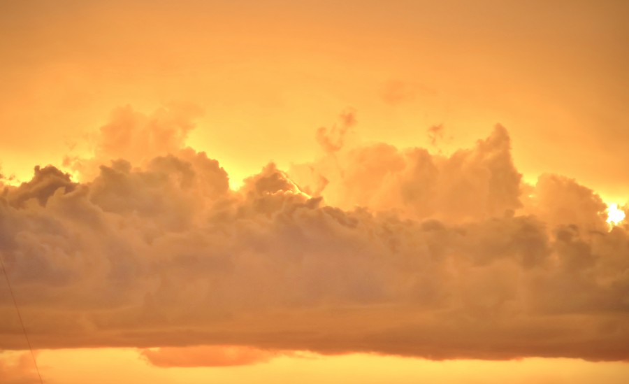 nuvem, nuvens, tempestade, pôr do sol, avermelhado, laranja, natureza, primeiro plano, ninguém, nublado,
