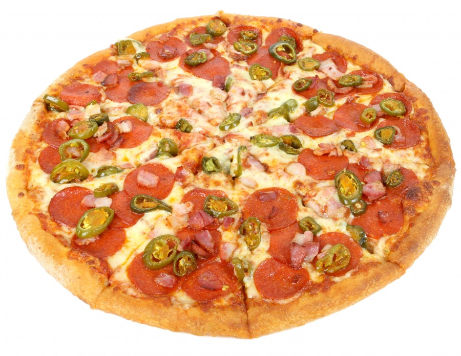 pizza, refeições, fundo branco,