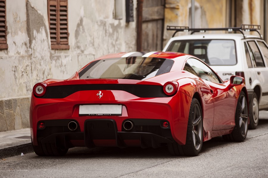 auto, carro, carro, vermelho, ferrari, poder, luxo, italiano, esporte,