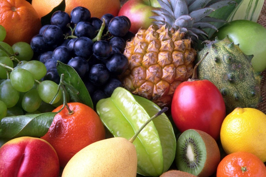 frutas, frutas, frutas, maçã, uvas, abacaxi, laranja, colorido, ninguém, fundo, fundo,
