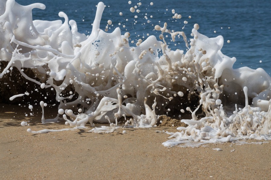 onda, mar, esguicho, espirrar, espuma, fundo, fundo, nobody,