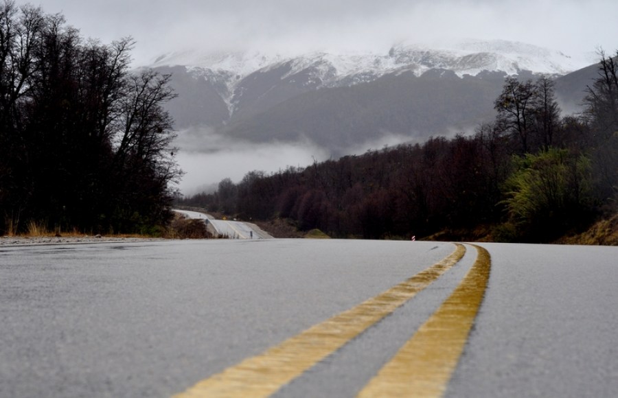 rota, agentina, neuquen, san martín de los andes, dia, estrada, estrada, montanha, montanhas, inverno, ninguém,