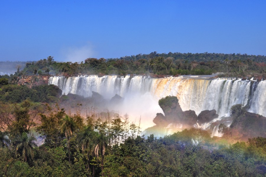 Argentina, Missões, Cachoeiras, Iguaçu, Parque Nacional, Cataratas do Iguaçu, Brasil, Cachoeira, Outono, Água, Selva, Maravilha, Mundo, Local turístico, Turismo, Arco-íris,