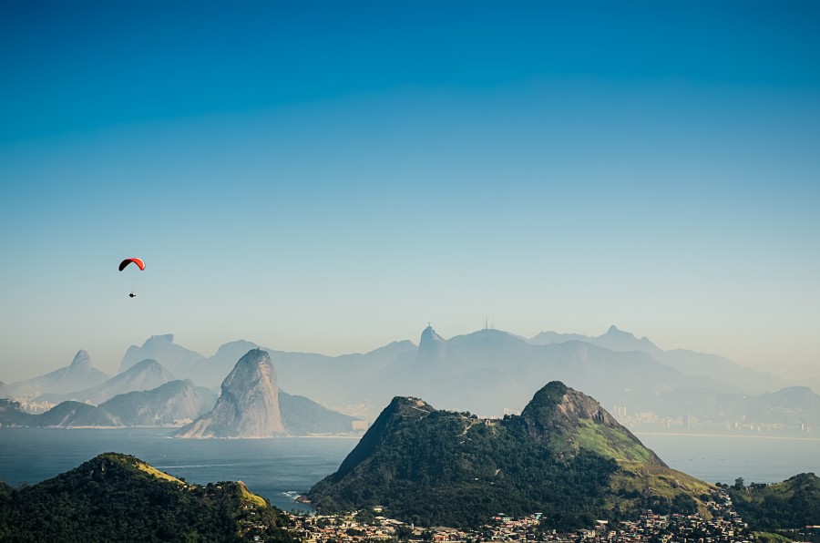 Rio De Janeiro, Capital, Dia, Verão, Bahia, Guanabara, cidade, Paisagem, América do Sul, América, Latino, Brasil, Morro, AlaDelta, esportes, América Latina,