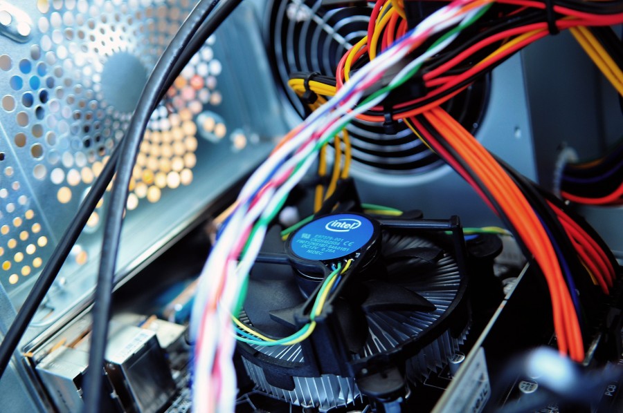 cabo, cabos, fiação, interior, computador, computador, refrigerador, eletrônica, tecnologia, reparação, reparação, ninguém,