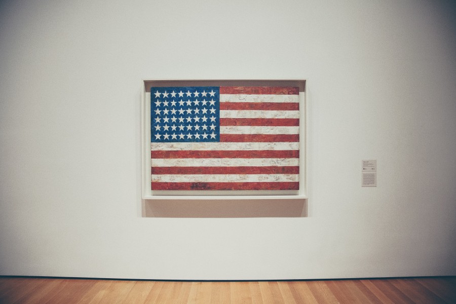 bandeira, eua, eua, américa do norte, museu, pintura,