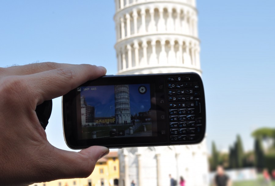 Torre inclinada de Pisa, Itália, Toscana, telefone celular, viagens, tecnologia