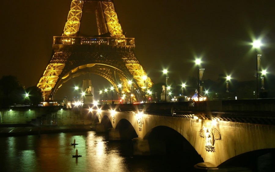 torre eiffel, paris, frança, iluminado, dia, europa, avenida, monumento, rio, seine, wallpapers hd, wallpapers de 4k