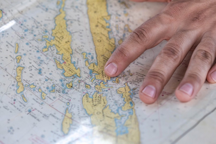mapa, viagem, viagem, mãos, ponto, indicação, destino, férias,