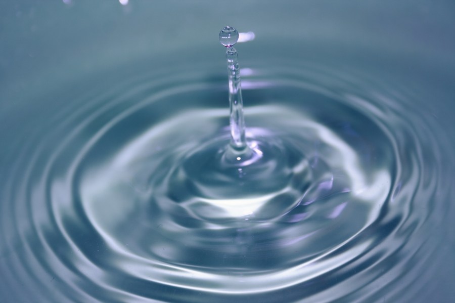 gota, água, água, fundo, fundo, ondas, onda, cristalino, transparente, azul, fresco, molhado,