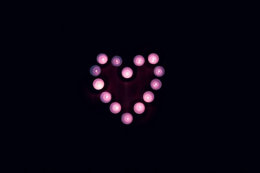 Luz de velas, Dia dos namorados, Vela, Coração, Chá luz, Férias, Rosa, Humor, Romântico, Escuro, Brilho, Dia dos namorados