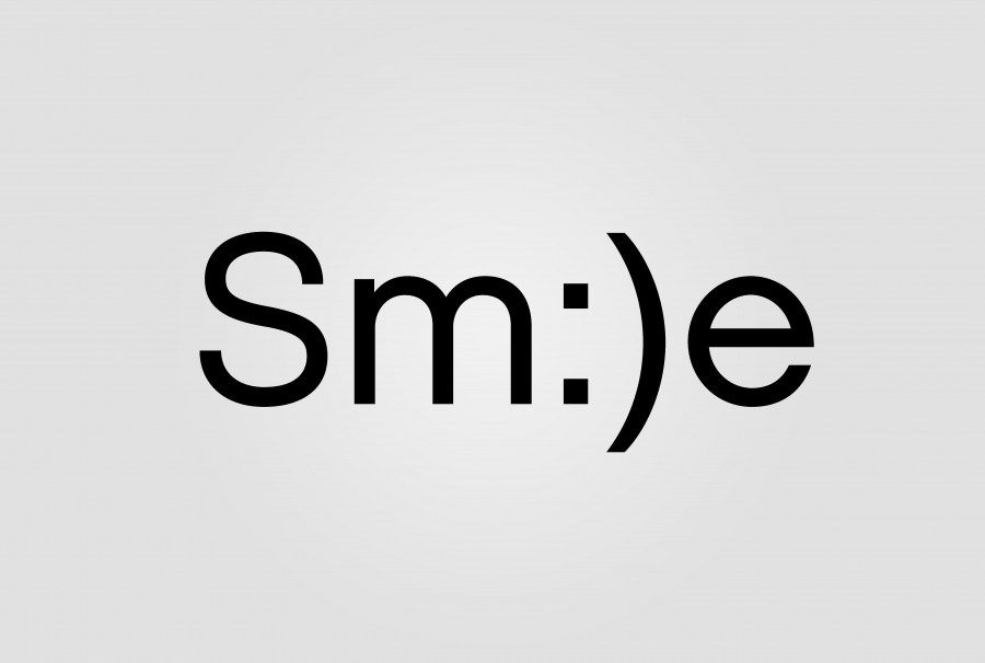 Fundo, letras, cartaz, sorriso, imagem em palavras